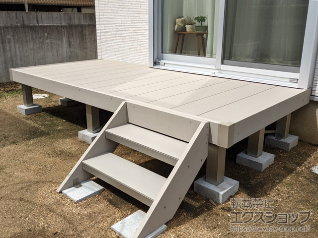 兵庫県宝塚市ののウッドデッキ リウッドデッキ 200 施工例