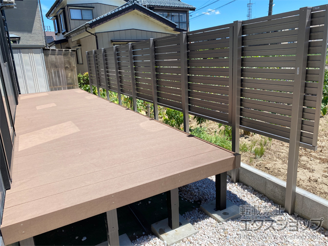 新潟県長岡市ののウッドデッキ リウッドデッキ 200 施工例