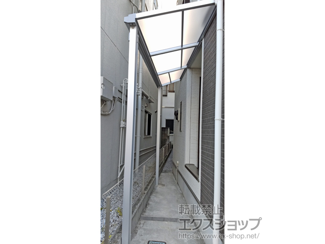 東京都江戸川区ののテラス屋根 ソラリア F型 テラスタイプ 単体 積雪〜20cm対応 施工例