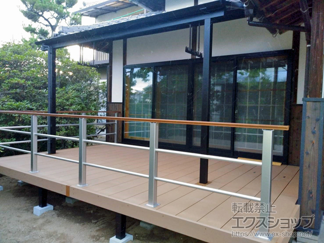 愛媛県松山市ののウッドデッキ リウッドデッキ 200 施工例