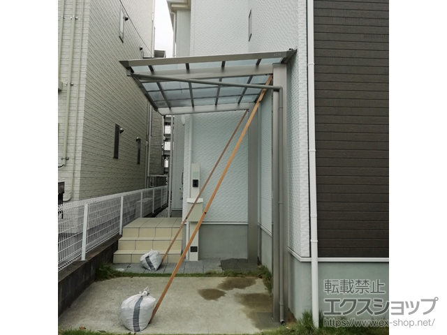 福岡県福岡市ののテラス屋根 スマートトップ 独立テラス 後柱仕様 単体 積雪〜20cm対応 施工例