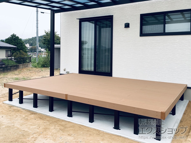 広島県東広島市ののウッドデッキ リウッドデッキ 200 施工例