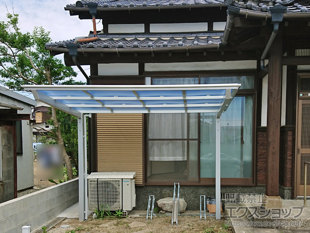 福岡県みやま市ののサイクルポート・駐輪場 ネスカFミニ (フラットスタイル) 積雪〜20cm対応 施工例