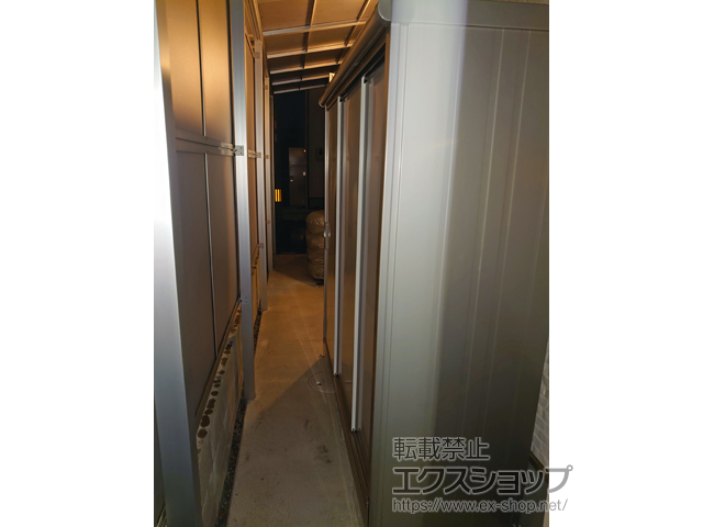 岡山県岡山市のの物置・屋外倉庫 エスモ 一般型 1950×650×1959（ESE-1906A） ESE-1906A-PW 施工例