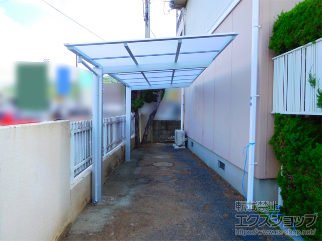 愛媛県松山市ののサイクルポート・駐輪場 ネスカFミニ (フラットスタイル) 積雪〜20cm対応 施工例