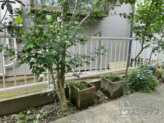 千葉県松戸市ののフェンス・柵 ミエッタフェンス 防犯たて格子タイプ 自由柱施工 施工例