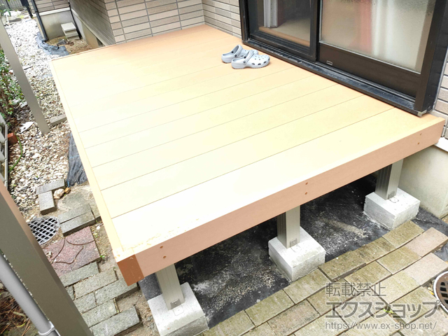 京都府宇治市ののウッドデッキ リウッドデッキ 200 施工例