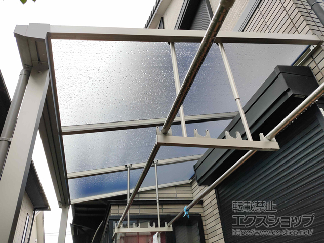 京都府宇治市ののテラス屋根 ソラリア F型 テラスタイプ 単体 積雪〜20cm対応 施工例