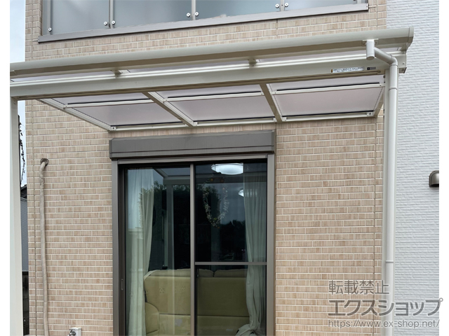 埼玉県本庄市ののテラス屋根 ソラリア F型 テラスタイプ 単体 積雪〜20cm対応 施工例