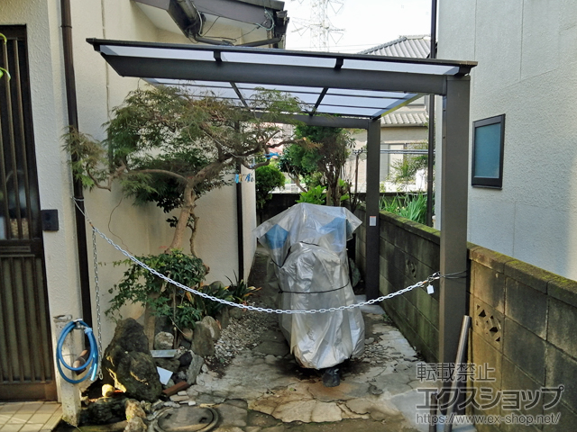 埼玉県桶川市ののサイクルポート・駐輪場 ネスカFミニ (フラットスタイル) 積雪〜20cm対応 施工例