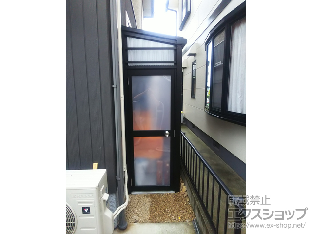 広島県三原市ののストックヤード スピーネストックヤードF型 波板タイプ ヤード仕様 積雪〜20cm対応 施工例
