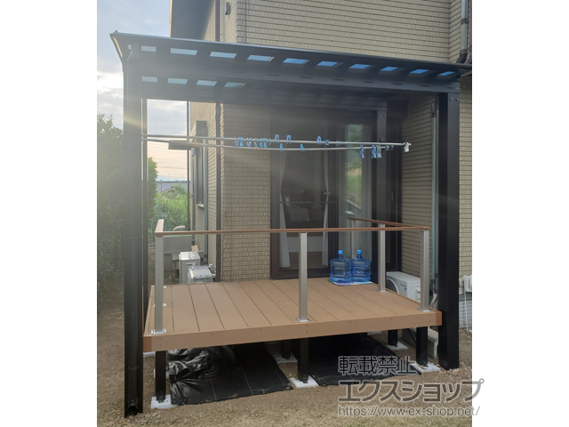 山梨県甲府市ののサイクルポート・駐輪場 スカイリードZ ミニタイプ 積雪100cm対応 施工例