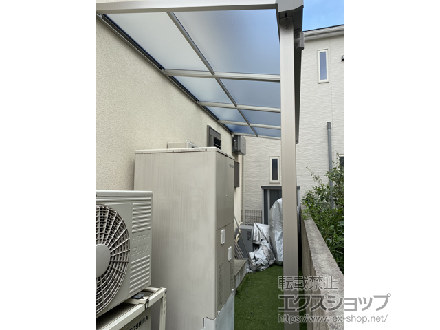 京都府京都市ののテラス屋根 ソラリア F型 テラスタイプ 単体 積雪〜20cm対応 施工例