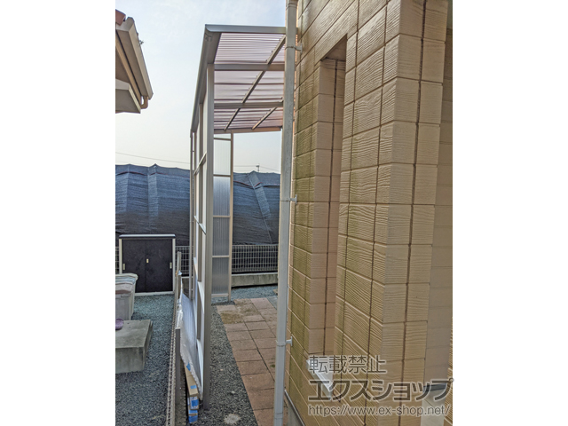 熊本県菊池郡菊陽町ののストックヤード ストックヤードII 両袖タイプ 積雪〜20ｃｍ対応 施工例