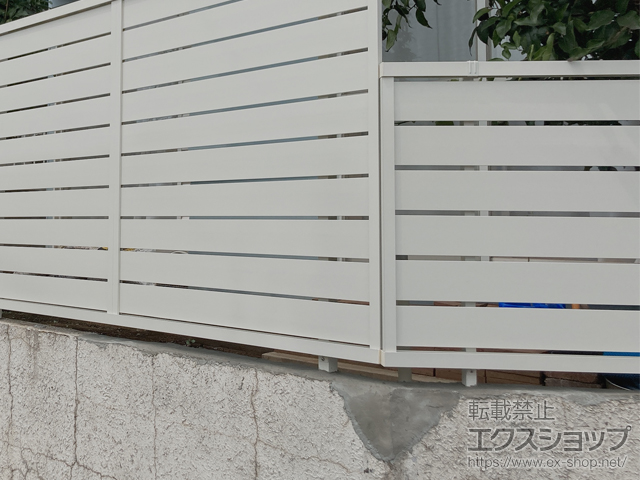 神奈川県横浜市ののフェンス・柵 フェンスAB YS3型 横スリット3　フリーポールタイプ 施工例