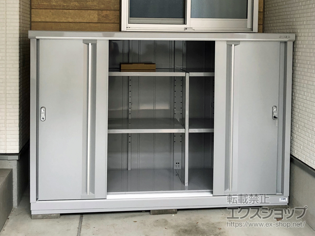 東京都品川区のの物置・屋外倉庫 シンプリー 一般型 1940×615×1303 MJX-196C-P-FS 施工例