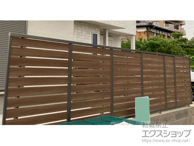 京都府宇治市ののフェンス・柵 モクハイフェンス フリーポールタイプ 施工例