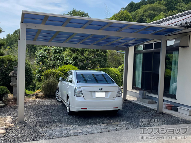岡山県津山市ののカーポート エフルージュ ツイン FIRST 積雪〜20cm対応 施工例