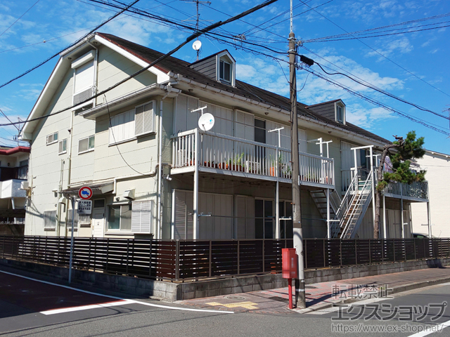 東京都大田区ののフェンス・柵 モクハイフェンス　自由柱施工 施工例