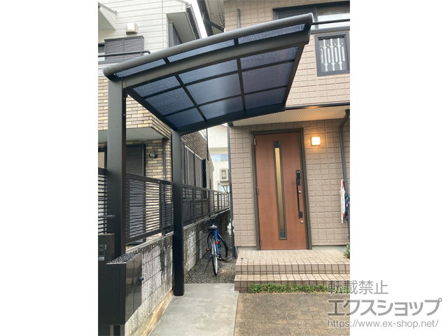 静岡県静岡市ののサイクルポート・駐輪場 ネスカRミニ (ラウンドスタイル) 積雪〜20cm対応 施工例