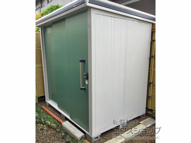 茨城県牛久市のの物置・屋外倉庫 エルモ 積雪型 2220×1520×2120 LMDS-2215-EG 施工例