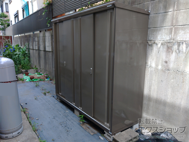 愛知県長久手市のの物置・屋外倉庫 ナイソーシスター　2160×720×1903 KMW-217E-P-NG 施工例