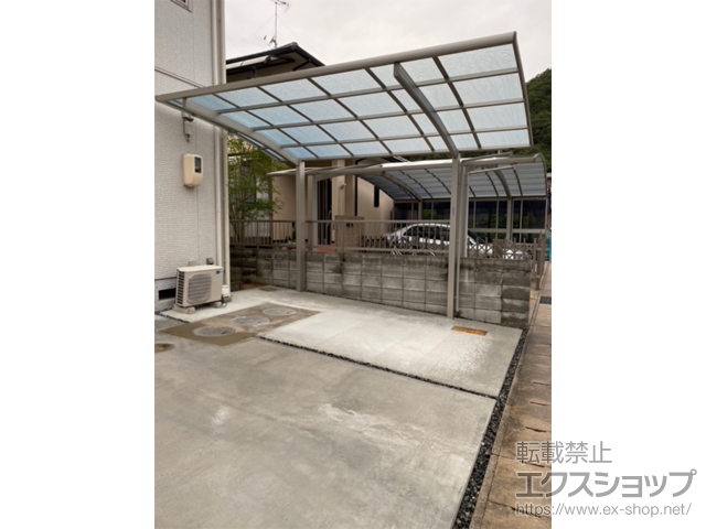 岡山県岡山市ののカーポート レイナポートグラン　積雪〜20cm対応 施工例