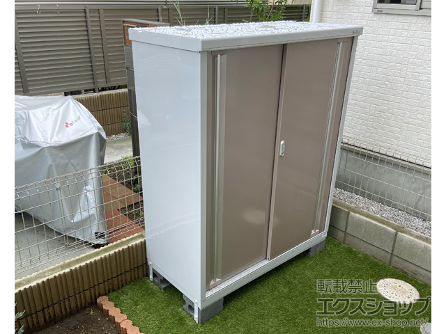 東京都東大和市のの物置・屋外倉庫 シンプリー 一般型 1320×615×1603 MJX-136DP-AR 施工例