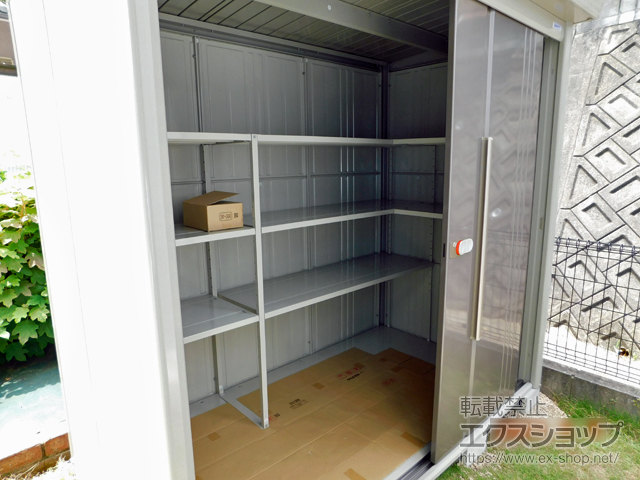 大阪府阪南市のの物置・屋外倉庫 Mr.ストックマンダンディ 一般型 2200×1222×2110（ND-2212） ND-2212-B 施工例