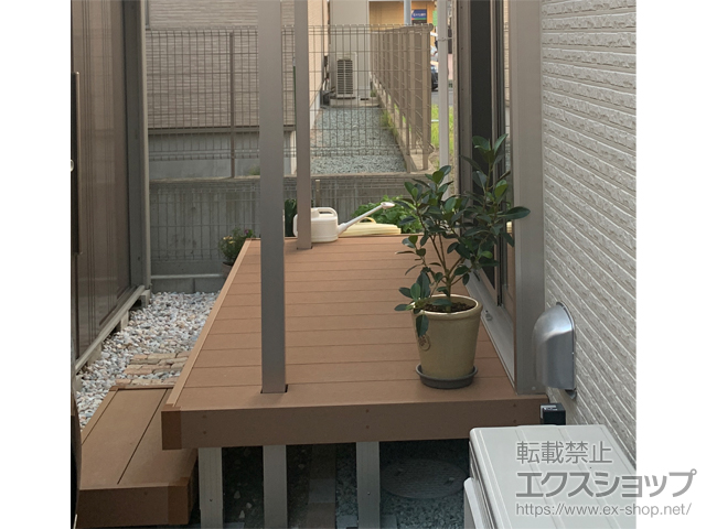 宮城県塩竈市ののウッドデッキ リウッドデッキ 200 施工例