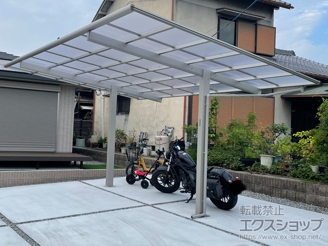 大阪府八尾市ののカーポート エフルージュ プラス　積雪〜20cm対応 施工例