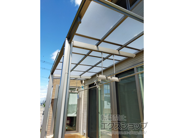 静岡県島田市ののテラス屋根 フーゴF 独立テラスタイプ 単体 積雪〜20cm対応 施工例