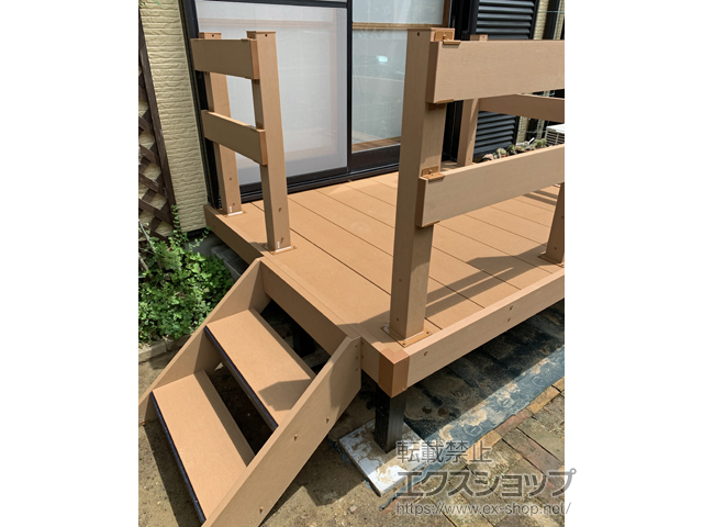 千葉県千葉市ののウッドデッキ リウッドデッキ 200 施工例