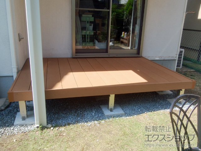 大阪府河内長野市ののウッドデッキ マージウッドデッキ 施工例