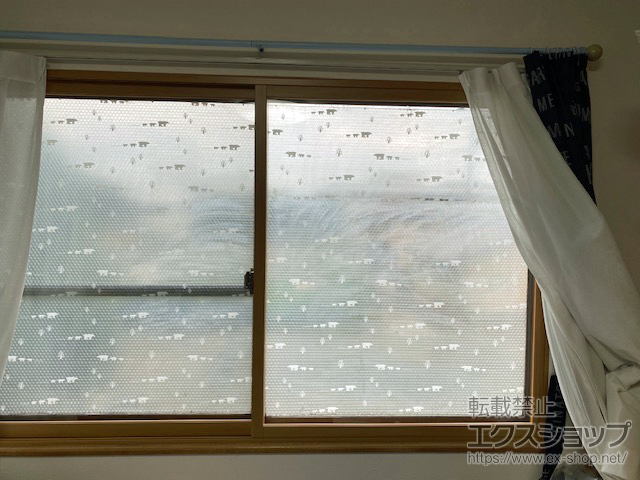 熊本県熊本市のの二重窓（内窓） プラマードU 引違い窓 2枚建 施工例