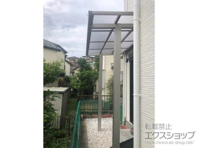 東京都町田市ののテラス屋根 レセパ Tタイプ 独立タイプ 積雪〜20cm対応 施工例