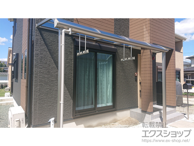 熊本県菊池市ののテラス屋根 ソラリア R型 テラスタイプ 単体 積雪〜20cm対応 施工例