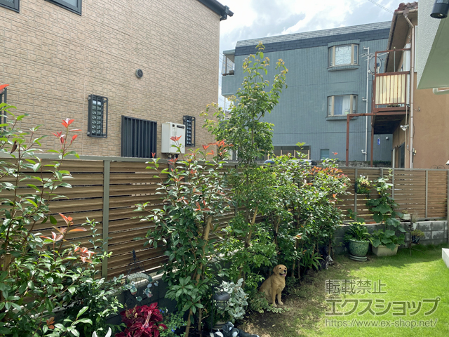 東京都杉並区ののフェンス・柵 モクハイフェンス　自由柱施工 施工例