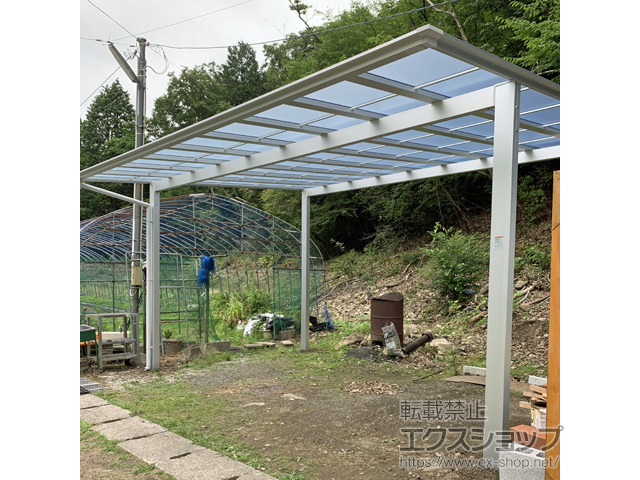 岡山県備前市ののカーポート ソリッドポート ワイド 積雪〜20cm対応 施工例