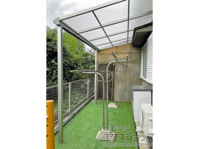 福岡県直方市ののテラス屋根 ソラリア F型 テラスタイプ 単体 積雪〜20cm対応 施工例