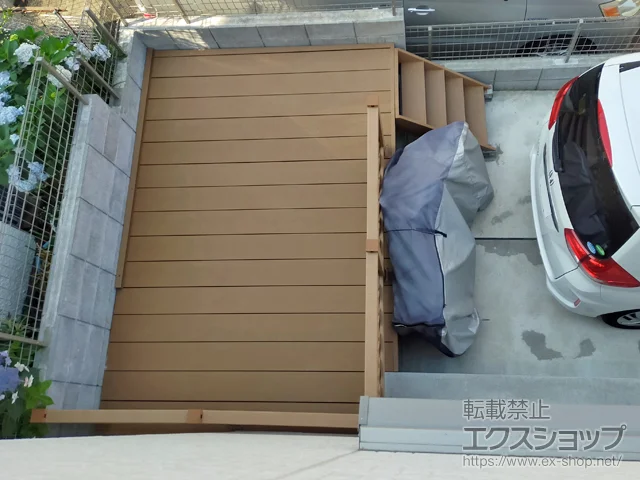 神奈川県川崎市のYKKAPのウッドデッキ リウッドデッキ 200 施工例