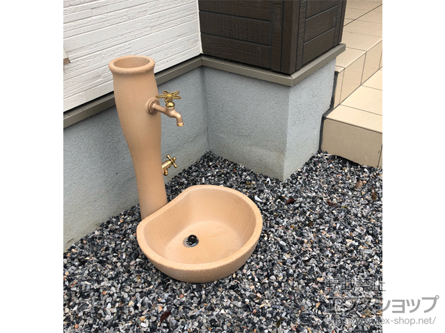 愛知県あま市のの立水栓・ガーデンシンク アン ポッシュ SC-UN-POCM-TC 施工例