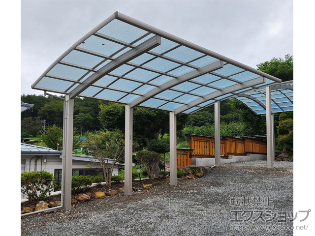 長野県岡谷市ののカーポート レイナポートグラン50 積雪〜50cm対応 施工例