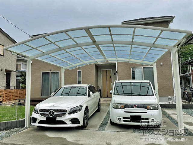 宮城県仙台市ののカーポート レイナツインポートグラン　積雪〜20cm対応 施工例