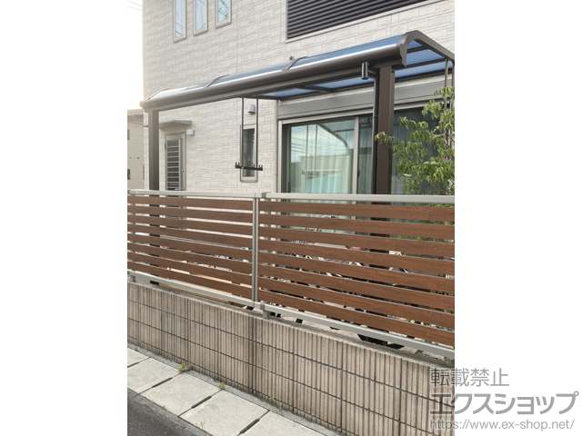 熊本県熊本市ののテラス屋根 ソラリア R型 テラスタイプ 単体 積雪〜20cm対応 施工例