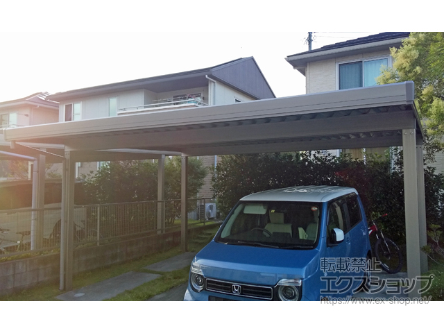 鹿児島県霧島市ののカーポート カーポートSW 積雪30cm対応 2台用 角柱4本柱 施工例