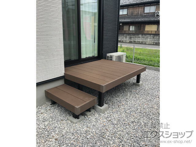 滋賀県東近江市ののウッドデッキ リウッドデッキ 200 施工例