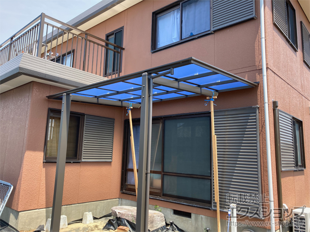 千葉県袖ケ浦市ののテラス屋根 フーゴF 独立テラスタイプ 単体 積雪〜20cm対応 施工例
