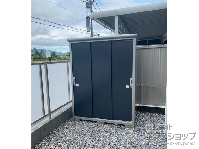 滋賀県愛知郡愛荘町のの物置・屋外倉庫 エスモ 一般型 1497×900×1959 ESE-1509A-SM 施工例