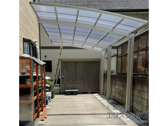 愛媛県新居浜市ののカーポート レイナポートグラン 延長　積雪〜20cm対応 施工例